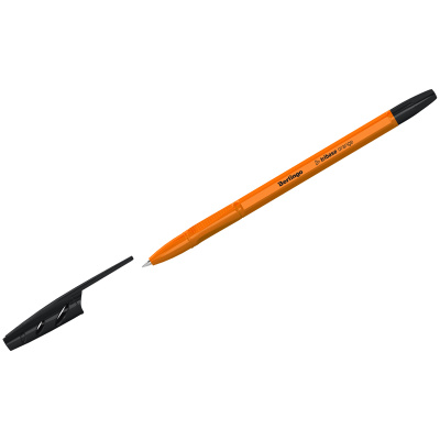 Ручка шариковая Berlingo Tribase Orange черная 0,7мм. 70911