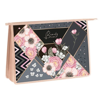 Папка для труда А4 ArtSpace Beauty Floral пластиковая на молнии 2 отделения PH0002