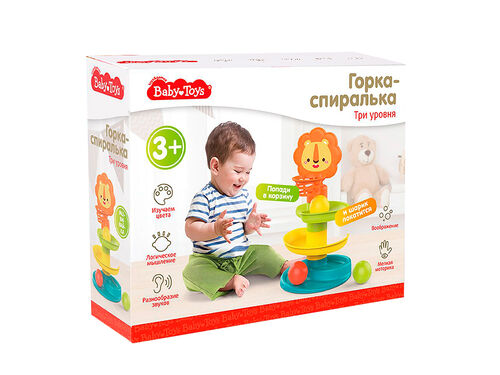 Игрушка Горка-спиралька. Три уровня Baby toys Десятое королевство 70010