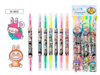 Набор маркеров текстовыделителей Mazari Зубастик 6 цветов M-4615