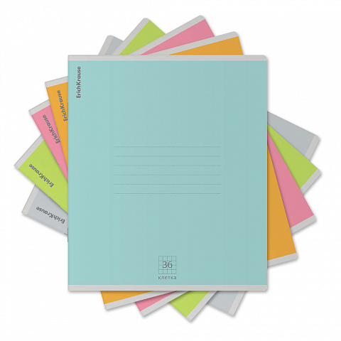 Тетрадь 36л. клетка ErichKrause Nature Colors 65243