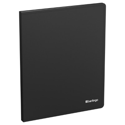 Папка 20 вкладышей Berlingo Soft Touch черная, с внутр. карманом DB4_20980