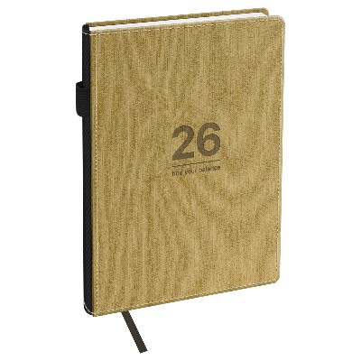 Ежедневник А5 176л. датированный 2026г. BG Fillsta. Warm beige бежевый, кожзам. 09612