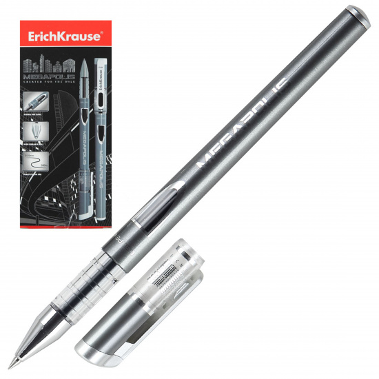 Ручка гелевая ErichKrause Megapolis Gel Stick 0,5мм. черная EK93