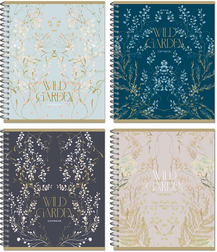 Тетрадь 48л. клетка на спирали Политехнология Wild Garden 3472-48