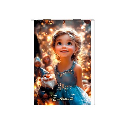 Блокнот А6 32л. клетка, на скрепке Апплика Сказочная девочка С0100-303