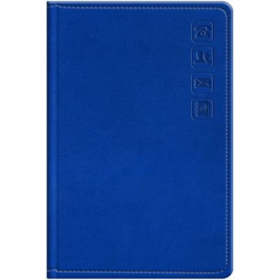 Телефонная книга с вырубкой А7 64л. BG Winner. Bright blue кожзам 63338