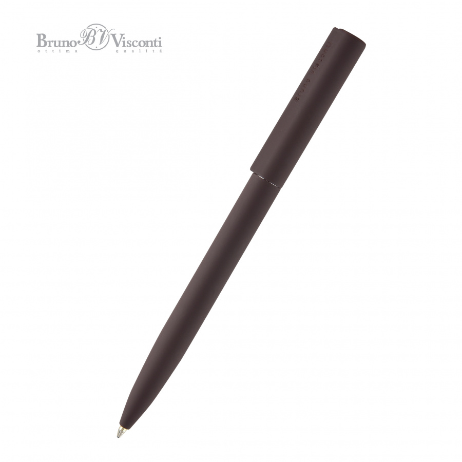 Ручка шариковая автоматическая BrunoVisconti Torino 1мм. синяя, коричневый корпус 20-0382-02/5