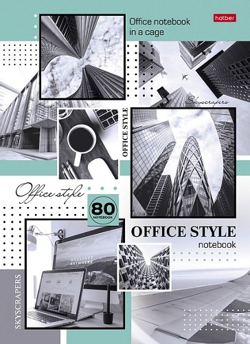 Бизнес-блокнот А4 80л. клетка Хатбер Office Style 083867