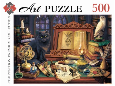 Пазл 500 эл. 470*330 мм. Магический натюрморт. Artpuzzle. Рыжий кот. Ф500-0441