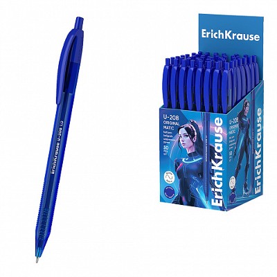 Ручка автомат. шариковая ErichKrause U-208 Original Matic Ultra Glide Technology синяя 1мм. 47602