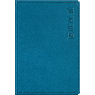 Телефонная книга с вырубкой А5 80л. BG Winner. Dark teal кожзам 63333