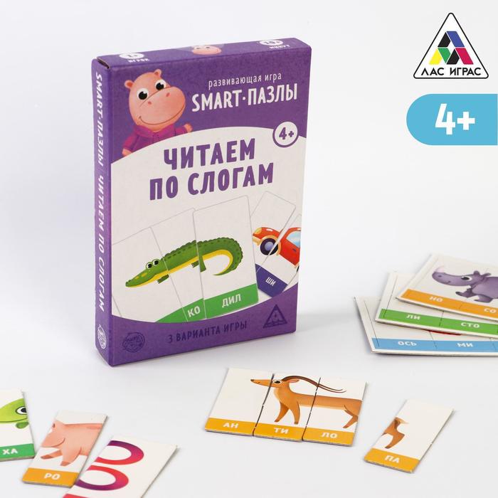 Развивающая игра Smart-пазлы. Читаем по слогам. Сима-Ленд 4851099