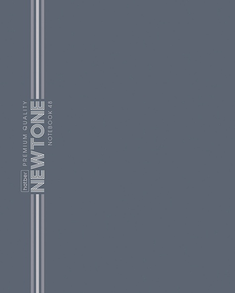 Тетрадь 48л. клетка Хатбер NEWtone Pastel Серый агат 091781