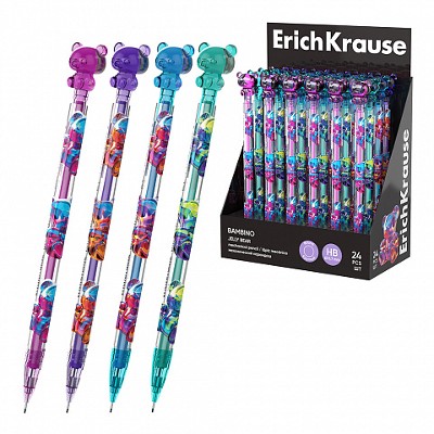 Карандаш механический ErichKrause Bambino Jelly Bear 0,7мм. HB 63588