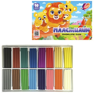 Пластилин 16цв. 240гр. Луч Zoo 29С 1723-08