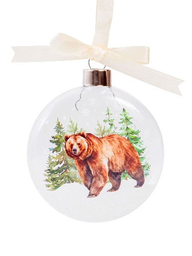 Украшение новогоднее из стекла Шар 8x2x8см 95595 Феникс-Презент