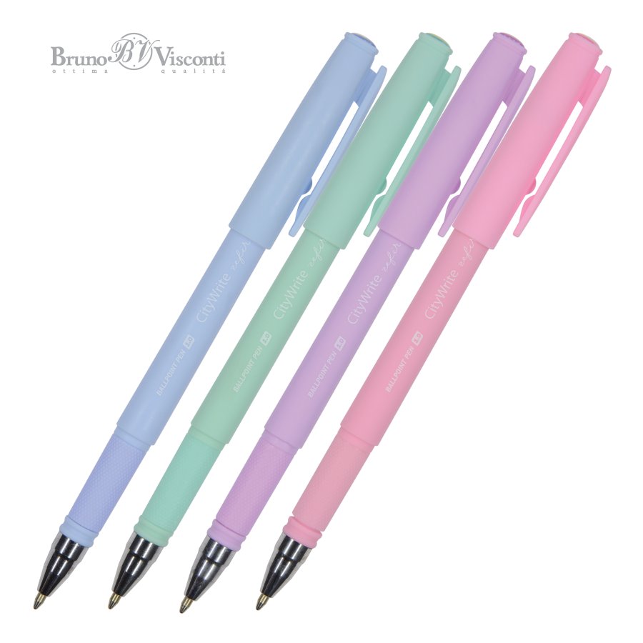 Ручка шариковая BrunoVisconti CityWrite.Zefir 1 мм. синяя 20-0013
