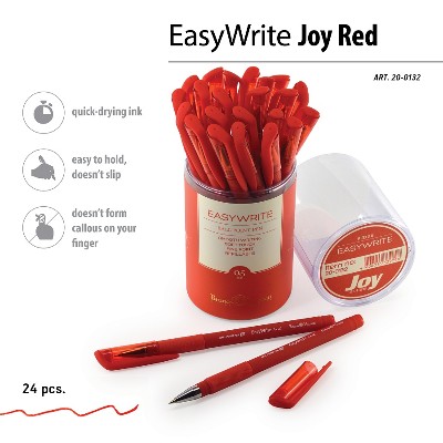Ручка шариковая BrunoVisconti EasyWrite Red 0.5мм. красная 20-0132
