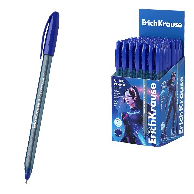 Ручка шариковая ErichKrause U-108 Original Stick Ultra Glide Technology синяя 1 мм. 47595
