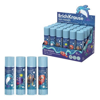 Клеящий карандаш 15 гр. ErichKrause EasyStick Sea Friends 65008