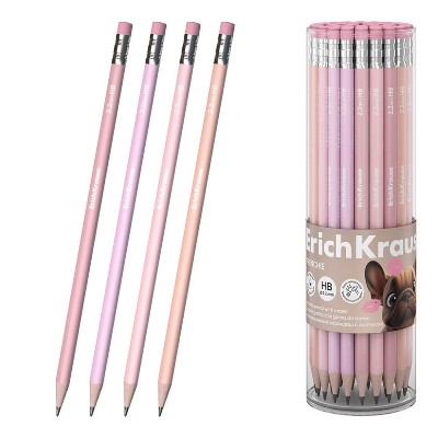 Карандаш ч/г ErichKrause Frenchie трехгранный с ластиком HB 65334