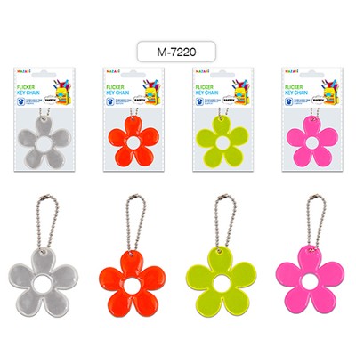 Брелок светоотражающий Mazari Цветок фигурный М-7220