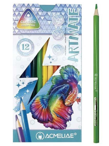 Карандаши цветные 12цв. Acmeliae Classic Artmate 43126
