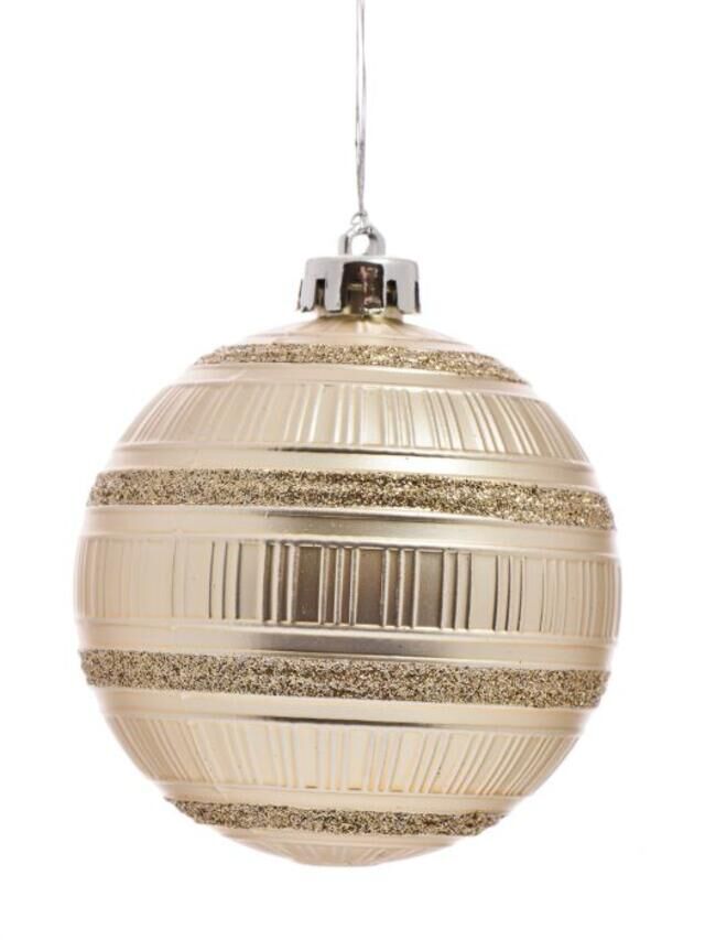 Украшение новогоднее из полистирола Шар Конфетка в шампанском 8x8x8см 89163 Феникс-Презент